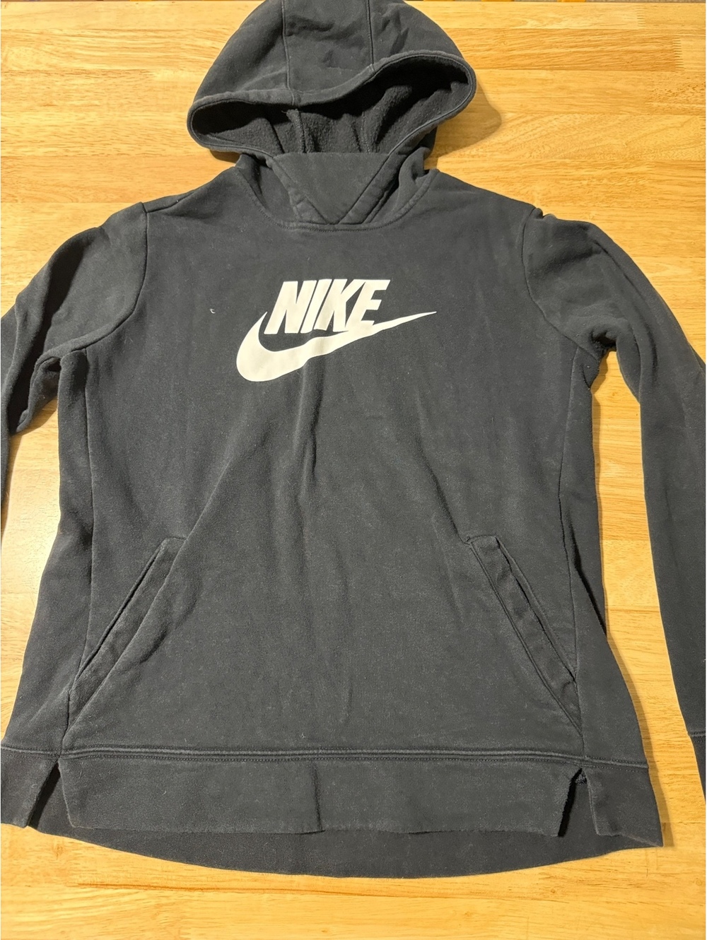 Youth Nike Black Logo Pullover Hoodie XL